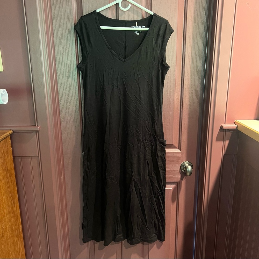 Toad&Co Elegant Black Midi Dress